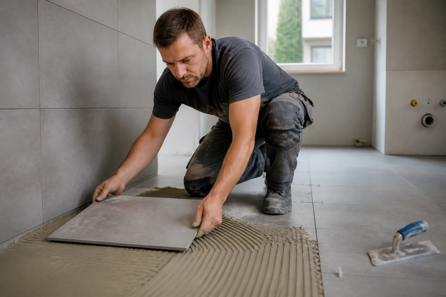 Fliesenverlegung, Estrich, Bautrocknung und Desinfektion